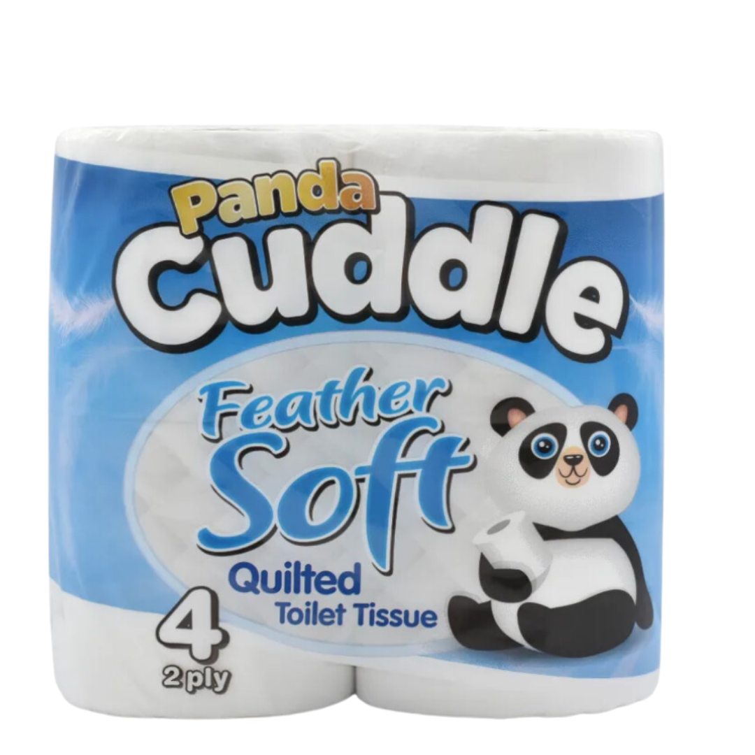 Panda Cuddle Feather Soft Quilted Classic 2 Ply 200 Sheets Toilet Tissue 120 Rolls