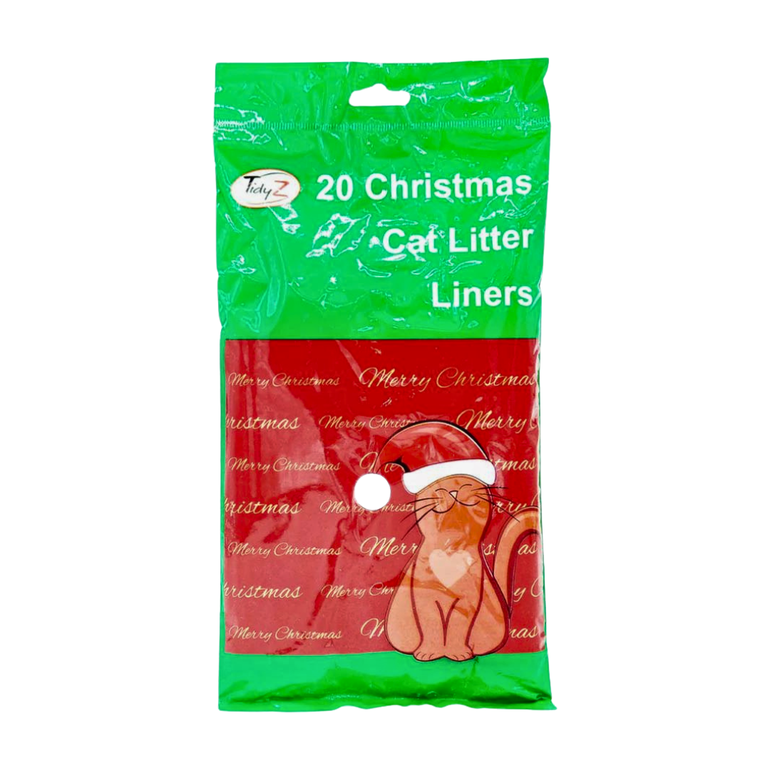 TidyZ 20 Christmas Cat Litter Liner