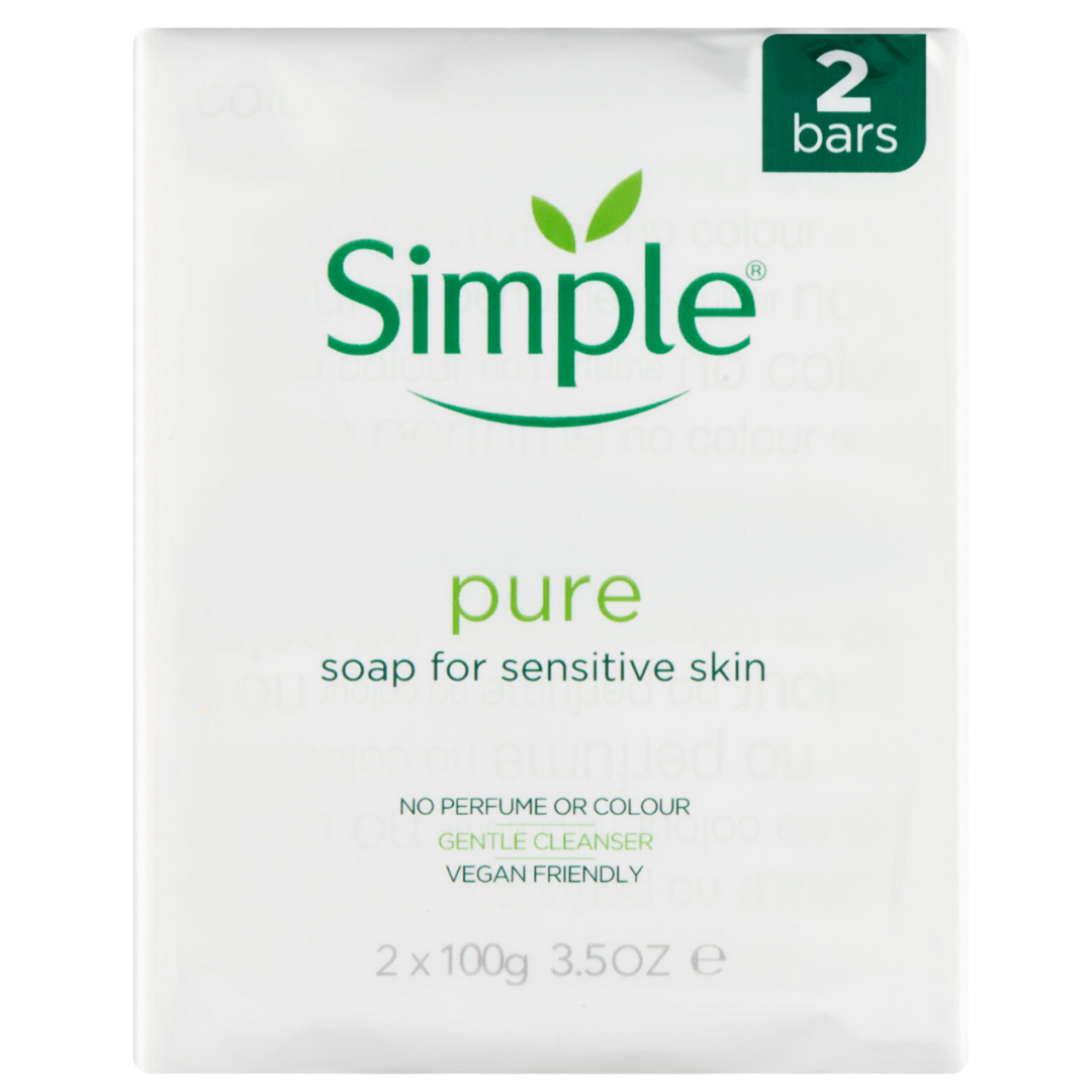 Simple Soap Twin Pack 2 x 100g for Sensitive Skin