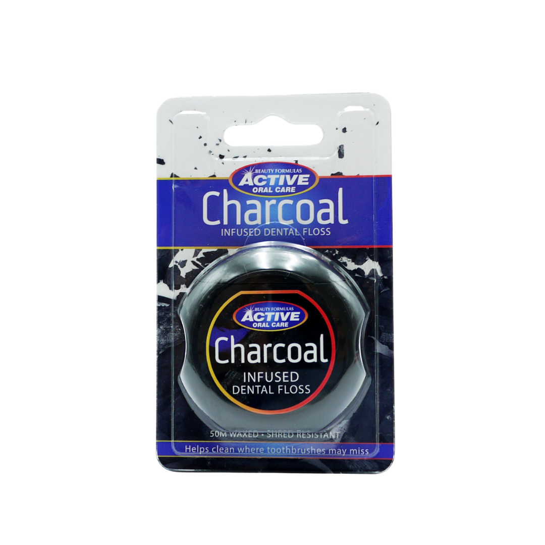 Beauty Formula 50m Charcoal Infused Dental Floss