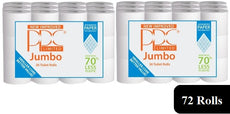 72 Rolls PPC Jumbo 2ply 11160 Sheets Bathroom Luxury Quilted Toilet Rolls  (2*36pk)