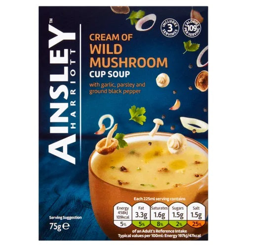 Ainsley Harrott  Cream of wild Mushroom Cup Soap