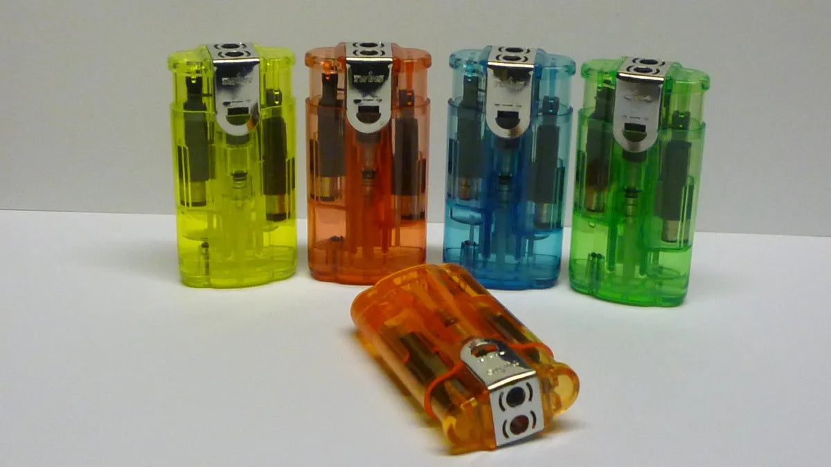 Clear Double Flame Lighter