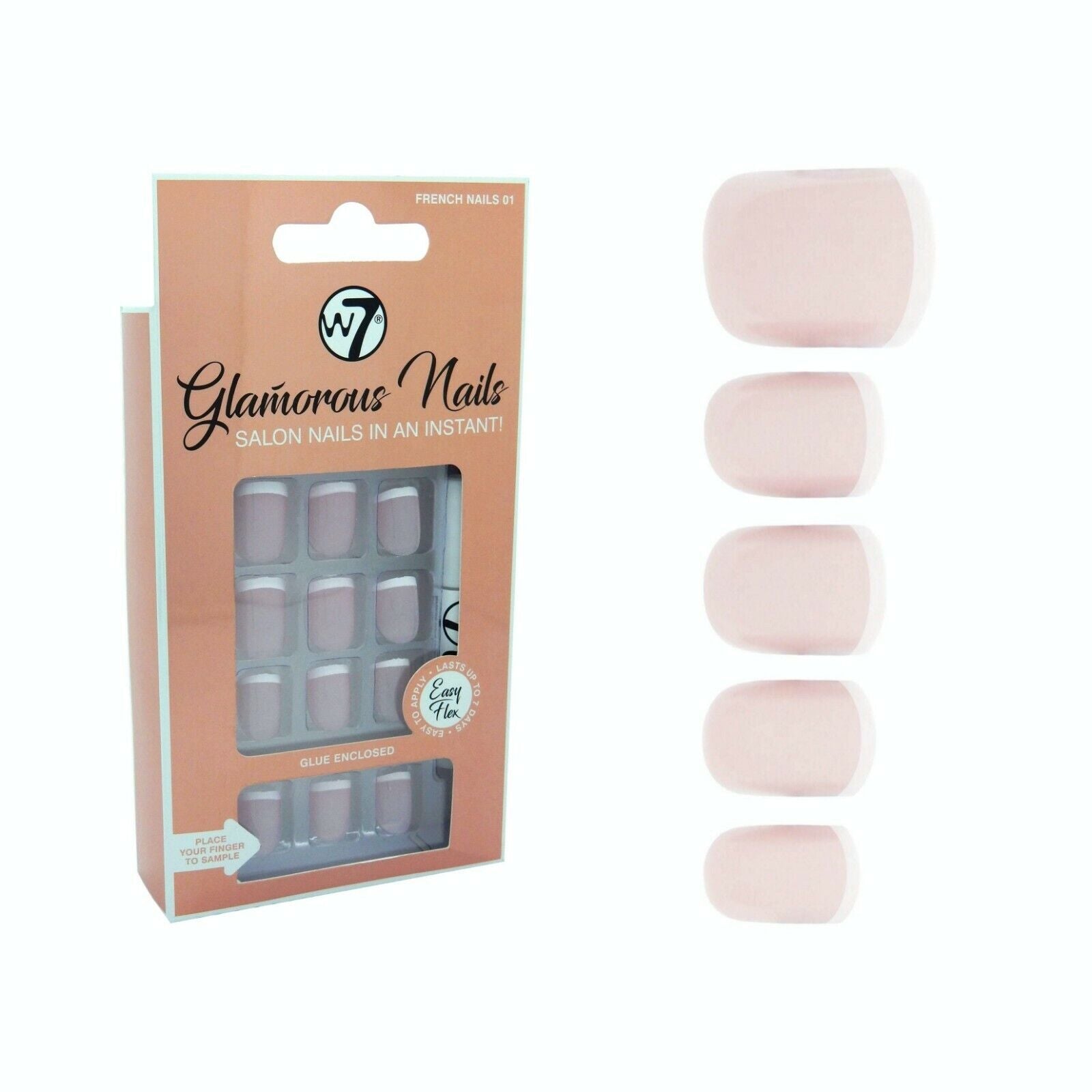 W7 Glamorous Nails French 01 24s