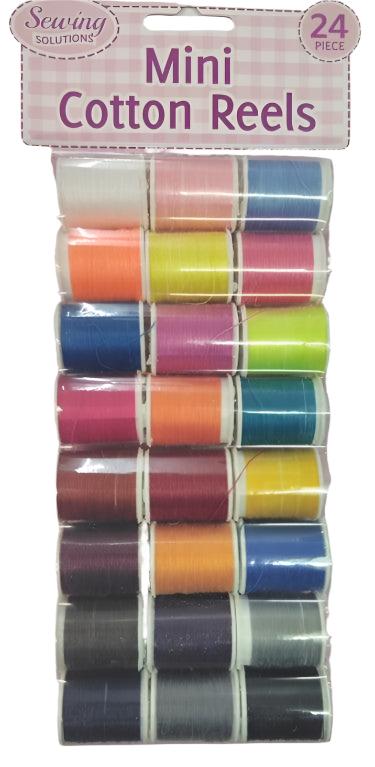 Sewing Solutions Mini Cottton Reels 24pk