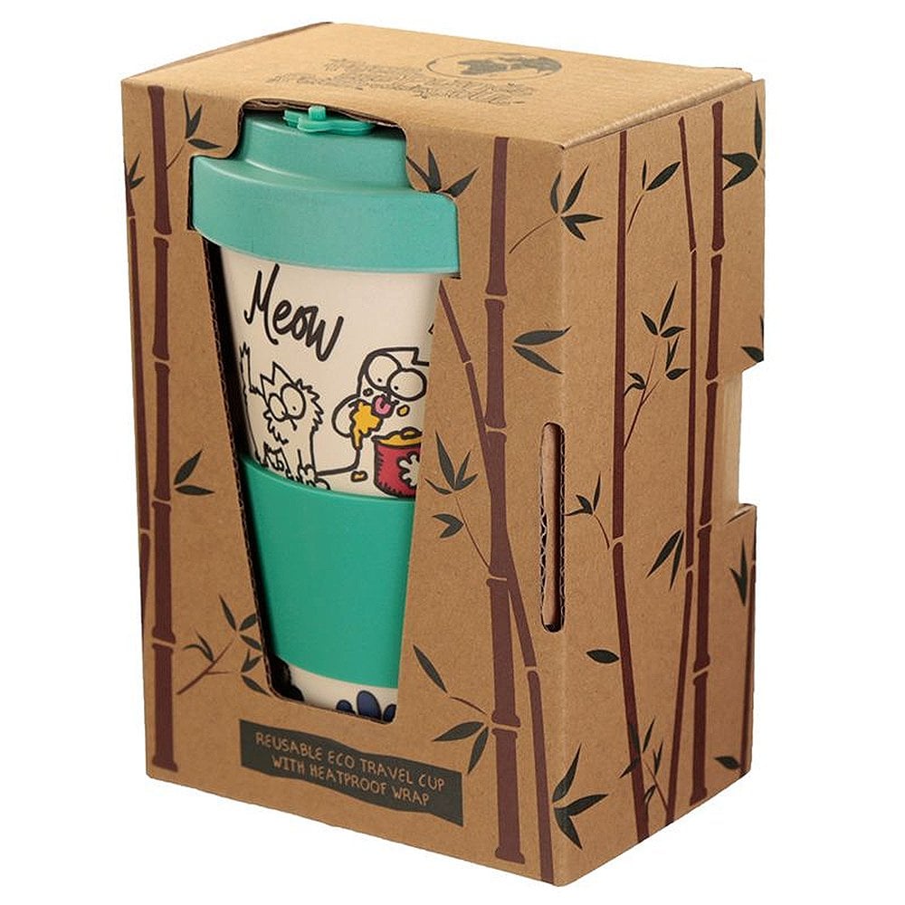 Bamboo Composite Simon's Cat Screw Top Travel Mug