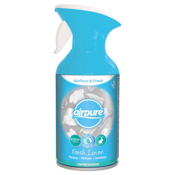 AirPure & Fresh Air Freshener Spray Fresh Linen 250ml