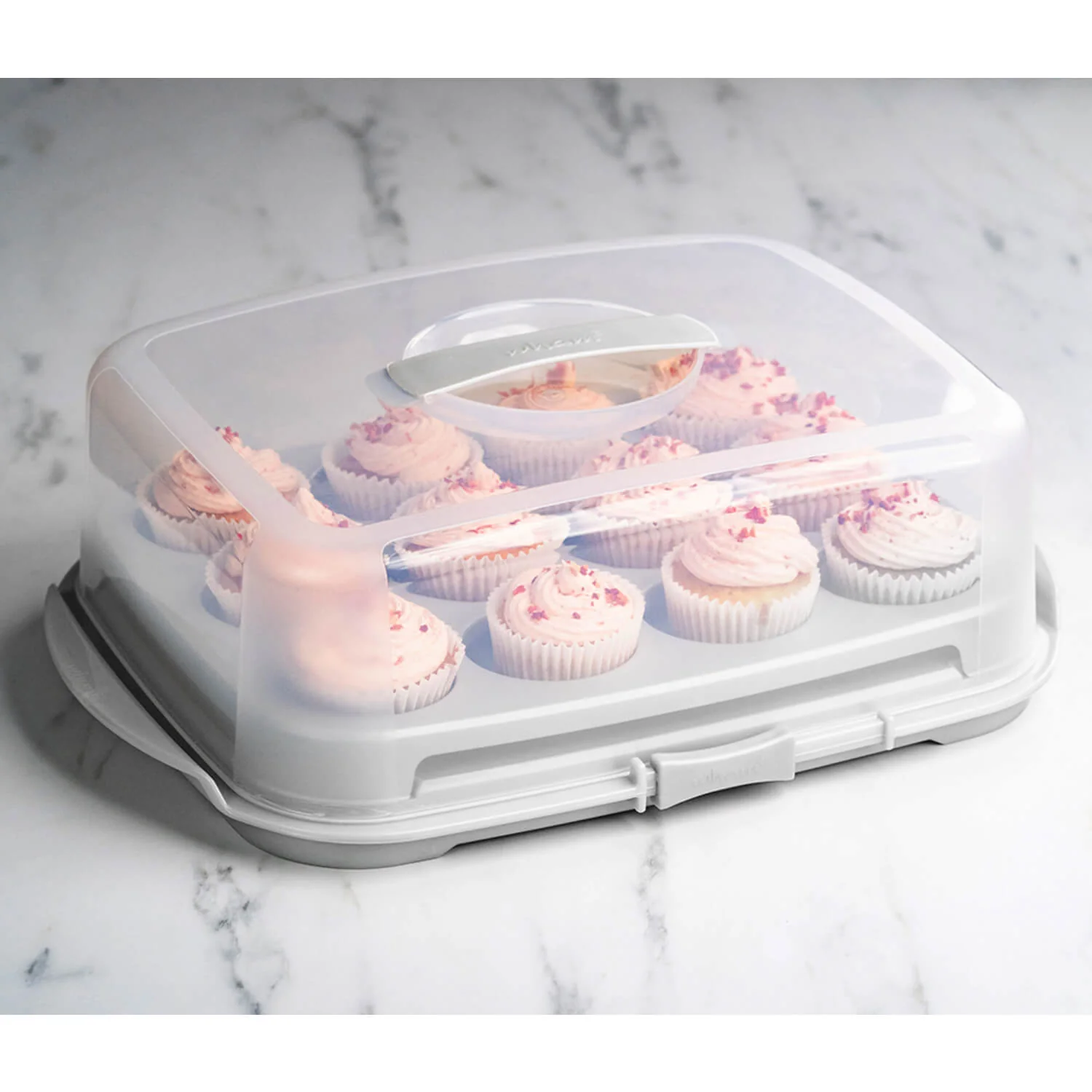 Wham® Cook Cupcake Caddy Aluminium/Clear