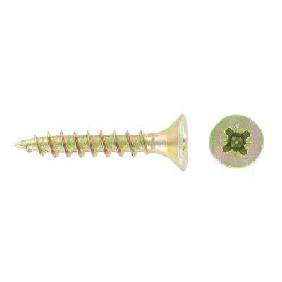 3.5 X 16 Pozi Csk Chipboard Screws Yellow 60 Per Pack