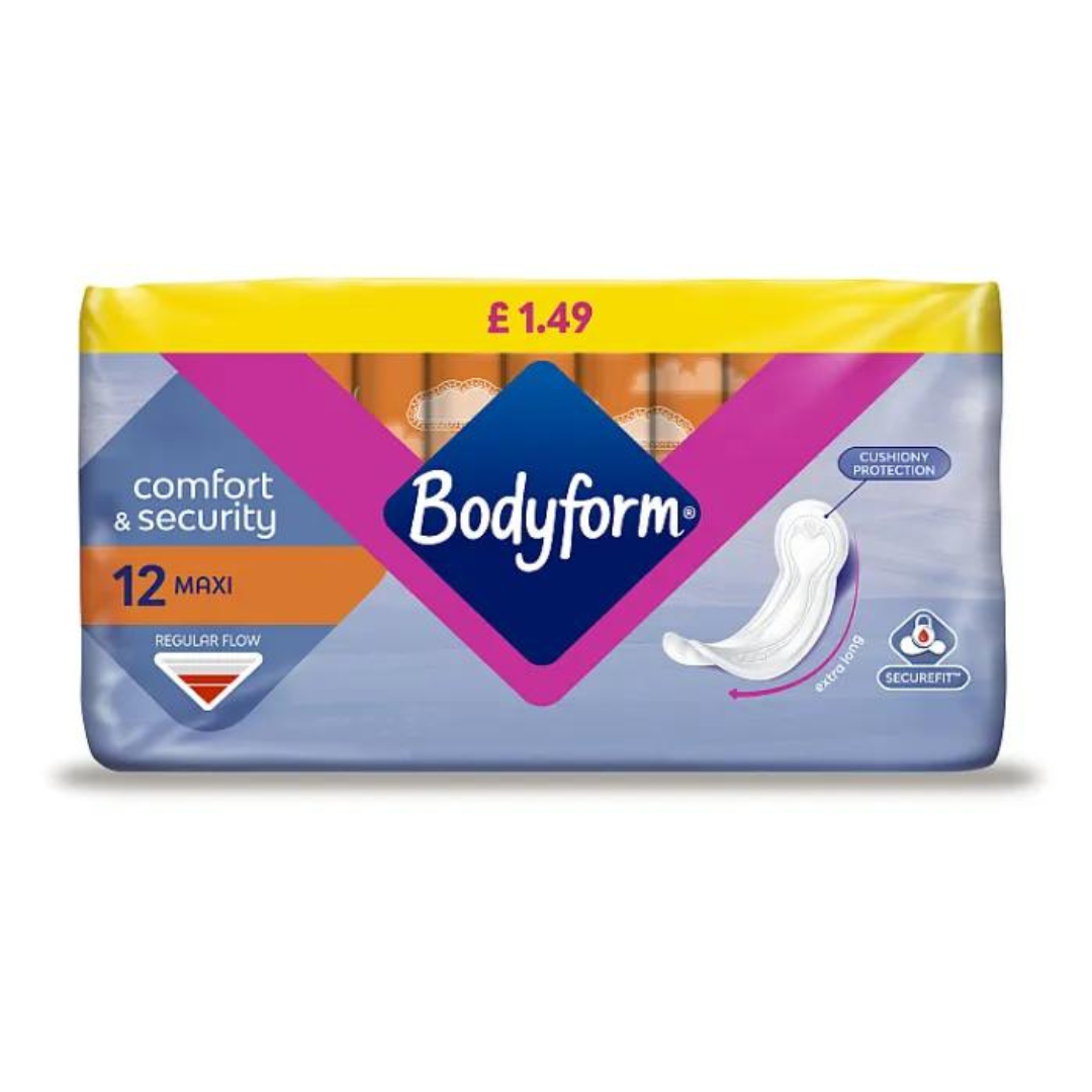 Body Form 12 Maxi Pads