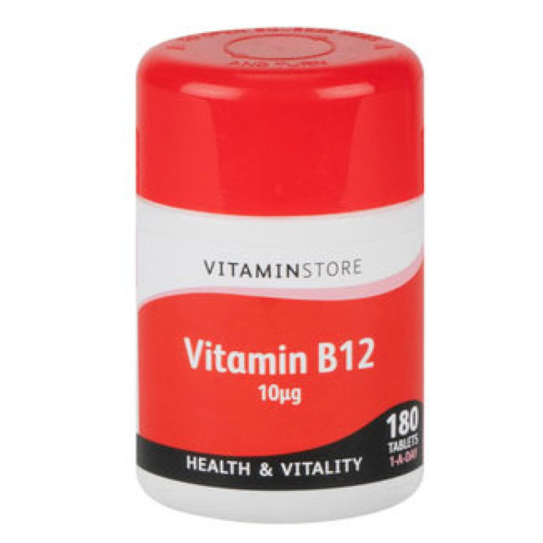 Vitamin Store Vitamin B12 10ug Tablets 180s