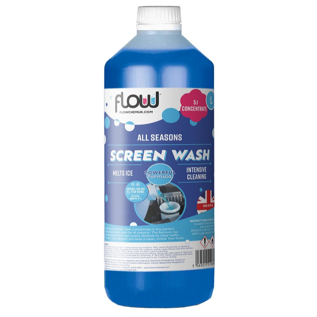 Flow All Seasons Screen Wash Concentrated 1 Litre Screen