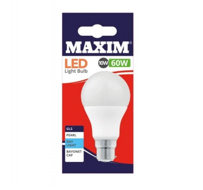 Maxim Led Light Bulb 10W = 60W Day Light