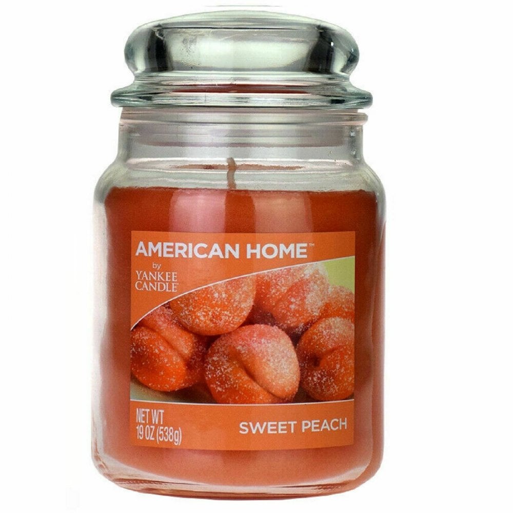 Yankee Candle  American Home Sweet Peach 19oz Glass Jar 538g