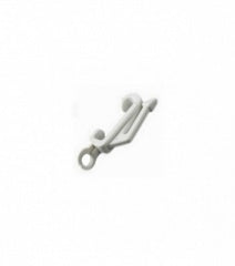 Curtain Hook Drape White and silver
