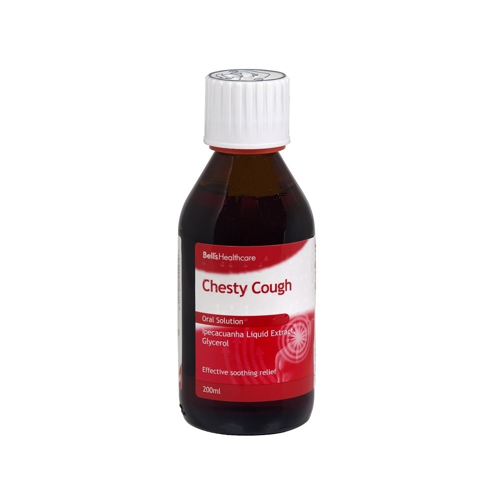 Bells Chesty Cough Ipecacuanha Liquid Extract Glycerol 200ml