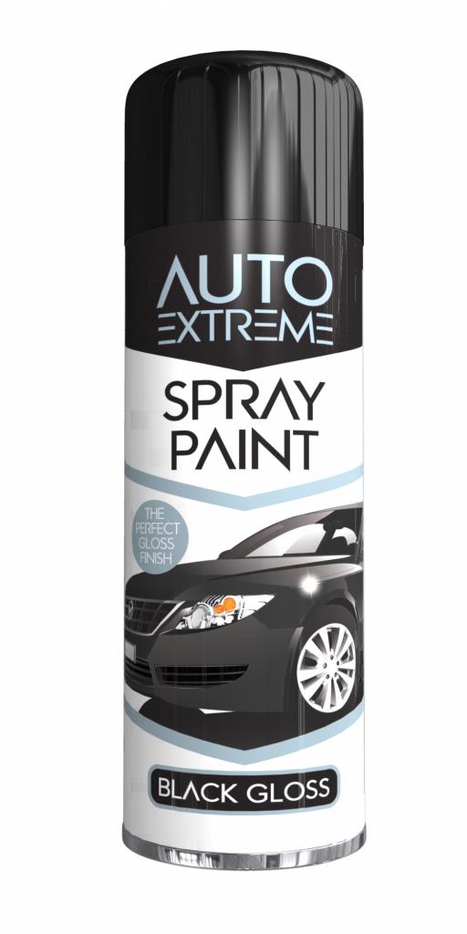 AUTO EXTREME Spary Paint Black Gloss 250ml