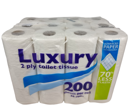70 Cases PPC Jumbo 2Ply Toilet Rolls (36 Rolls per Case)