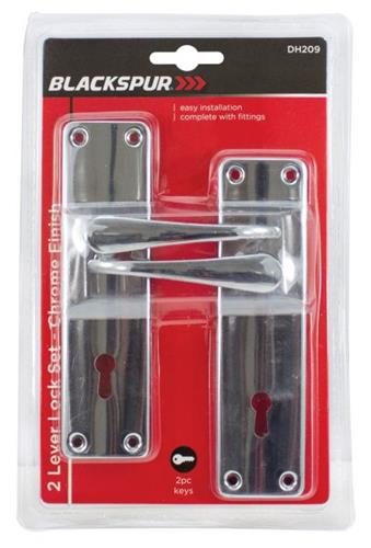 Blackspur 2 Lever Lock Set - Chrome Finish