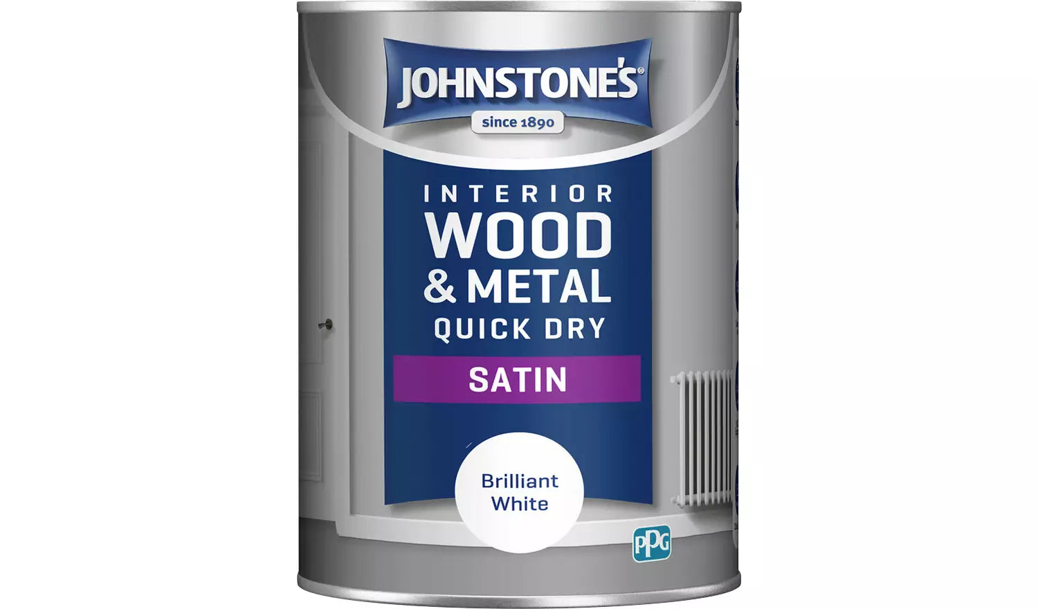 Johnstone Interior  Quick Dry satin \Brilliant White  1.25L