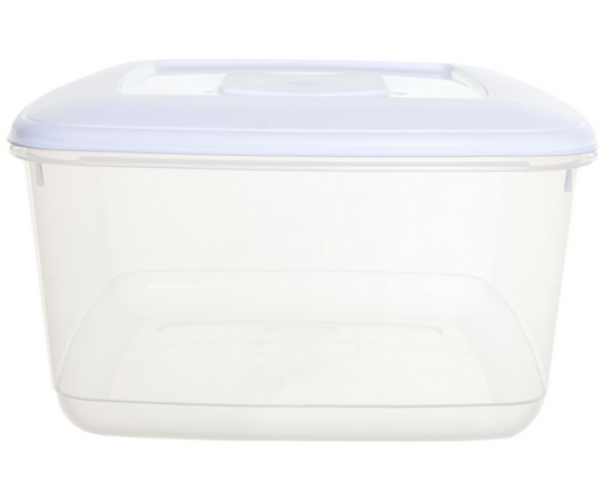 Whitefurze 10 Litre Rectangular Food Storage Box with Lid