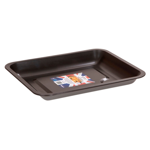 Large Non-Stick Tray Oven 39cm Roasting Rectangular Baking Baker Chip Dish Tin