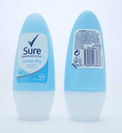 Sure Roll On Cotton Dry 48h 50ml