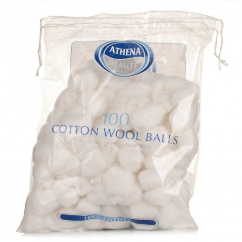 Athena Cotton Balls White 100 Pack