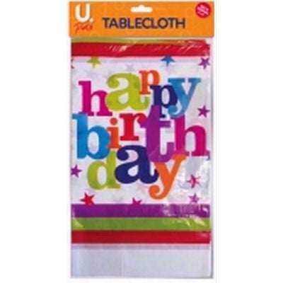 U Party Tablecloth 180 x 108MM ( 6 x 3.5 ft)