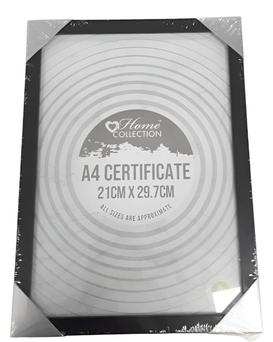 A4 Certificate 21cm x 29.7cm Frame