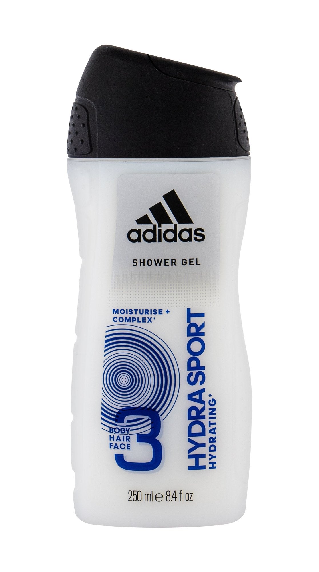 Adidas Hydra Sport Shower Gel for Face, Body, and Hair 3 in 1 250 Ml