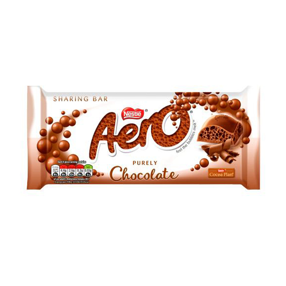 Aero Milk Chocolate Sharing Bar 90g | High Quality Chocolate & Sweets Online - Product Image