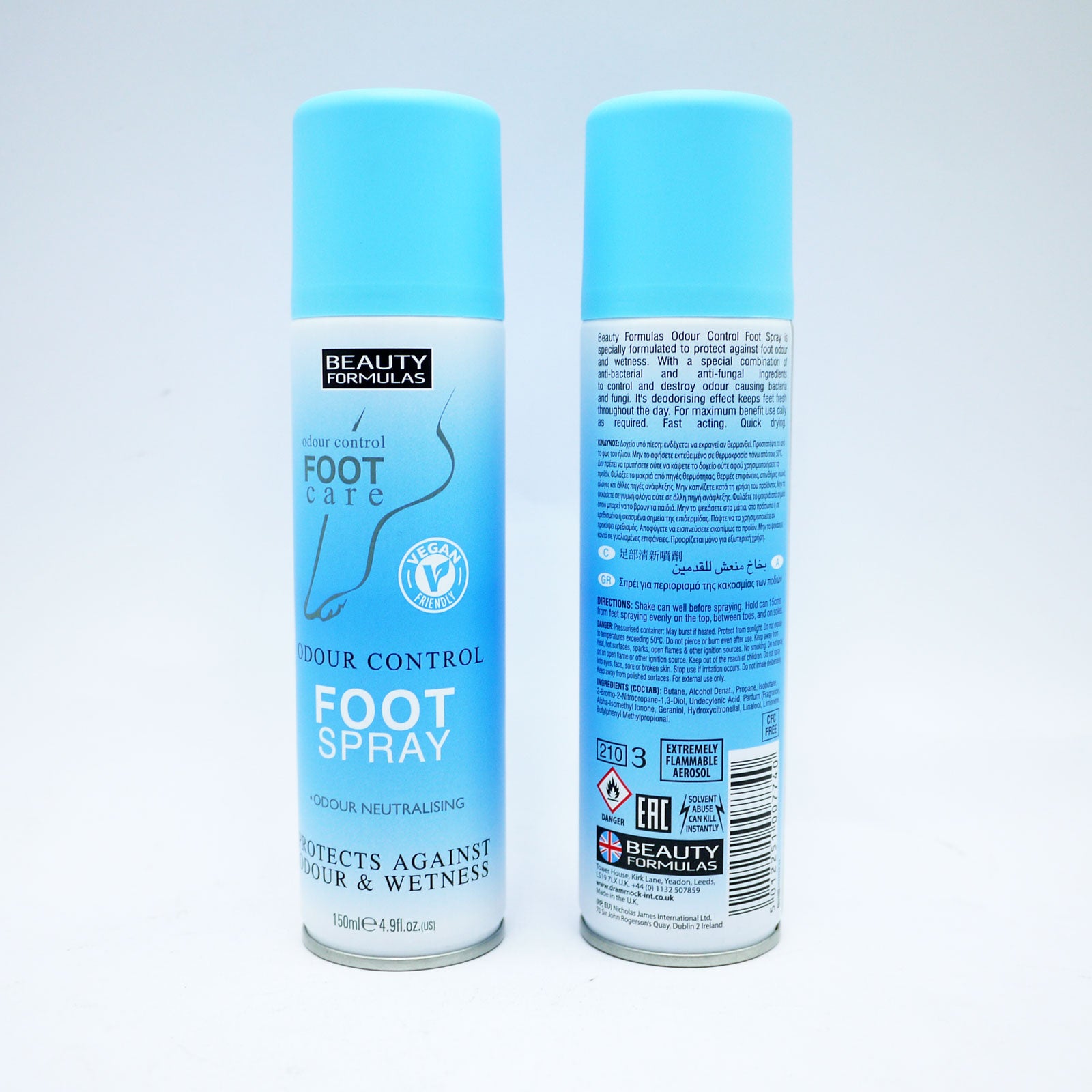 Beauty Formula odour Control Foot Spray 150ml | High Quality Tissue Product Online - Product Image