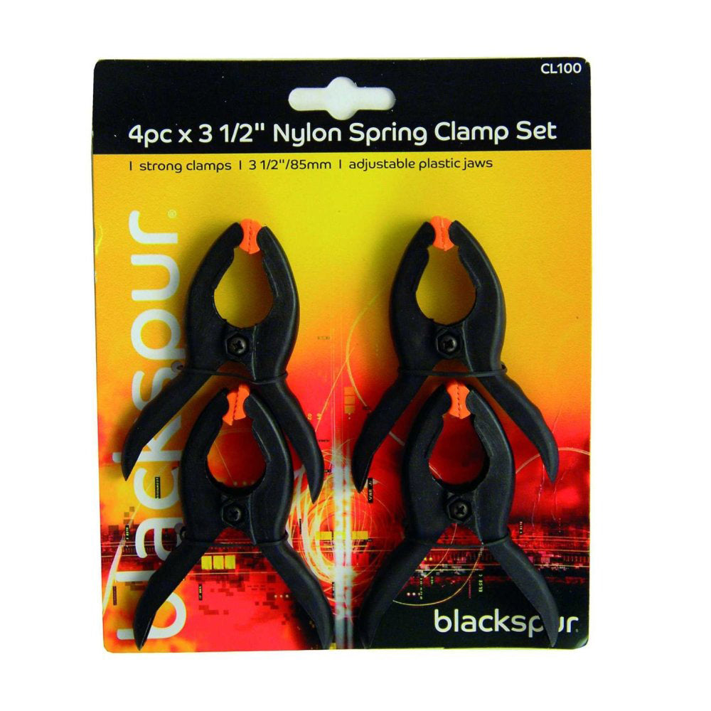 Blackspur-3.5-Nylon-Spring-Clamps-4-Pack