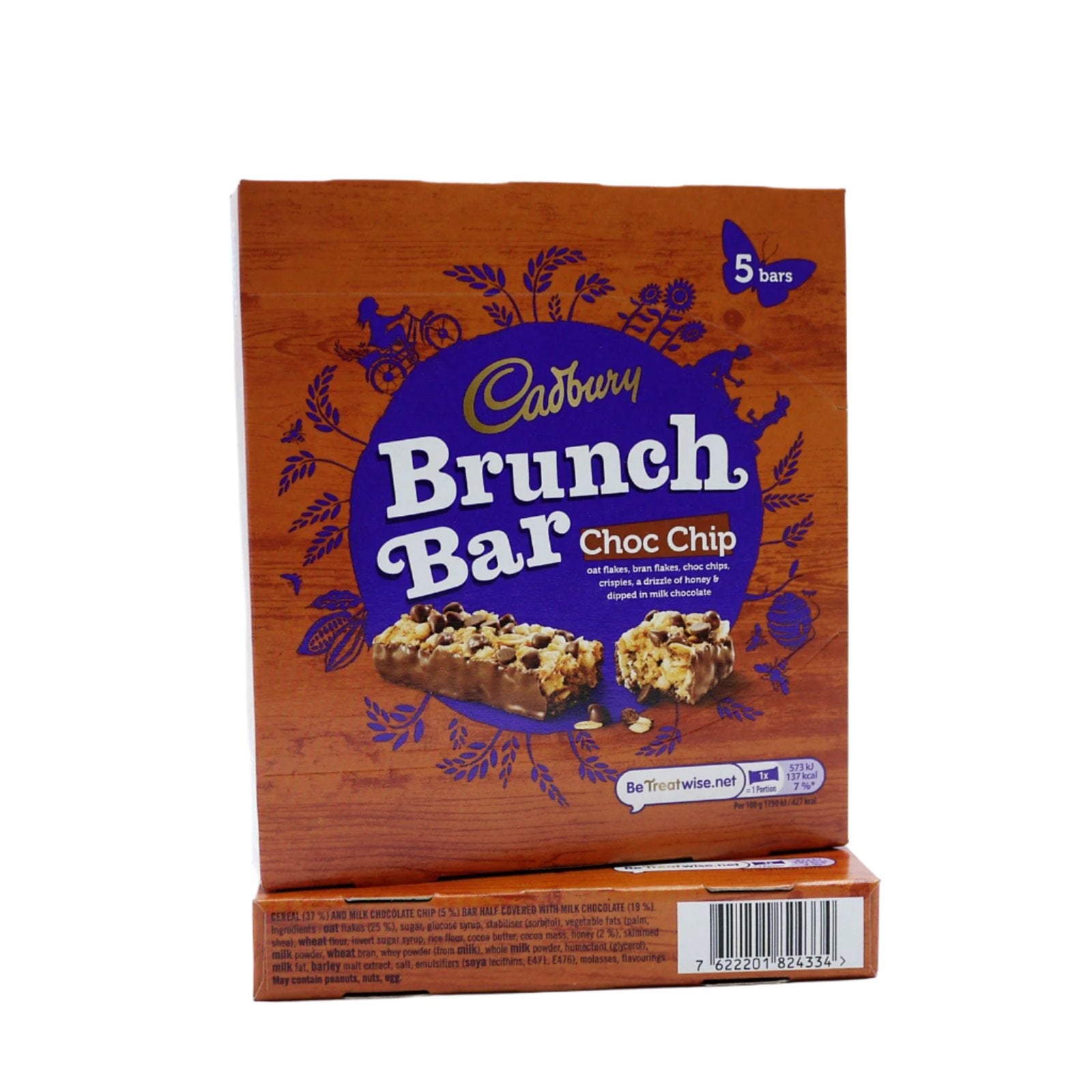 Cadbury Brunch OATS Choc Chip 5 Bars