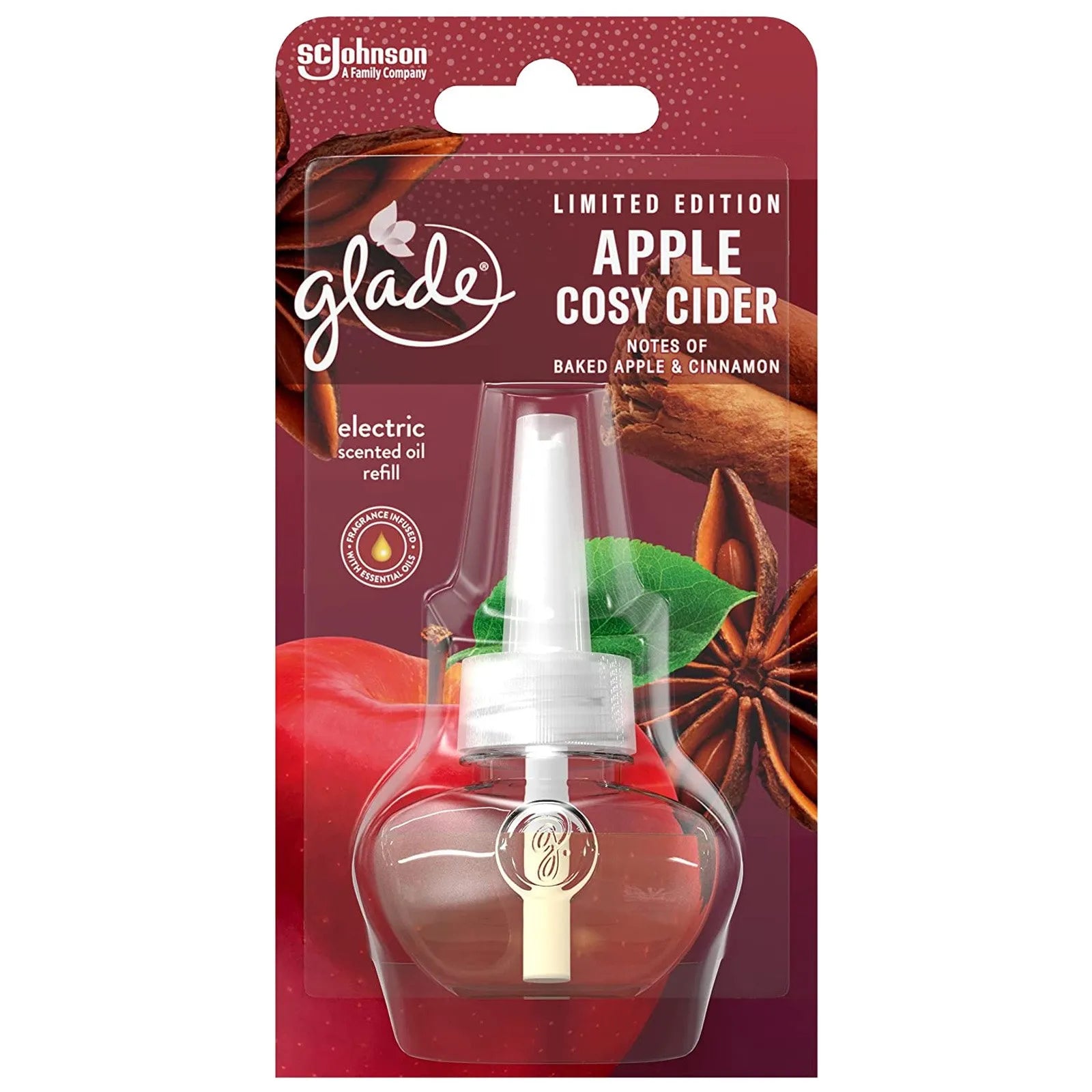 GLADE Limited Edition Apple Cosy Cider Plug In Refil 20ml