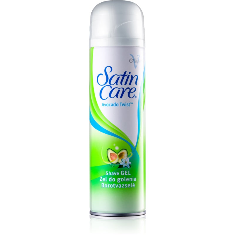 Buy Gillette Satin Care Avocado Twist Shaving Gel for Women Avocado Twist 200ml - Premium Quality Toiletries Online - Product Image