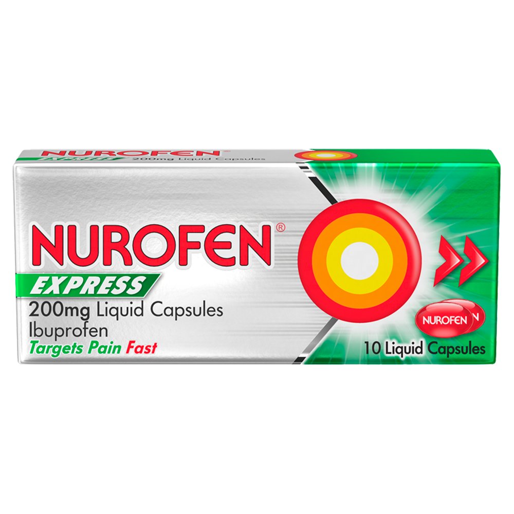 Nurofen Express Liquid Capsules 200mg | High Quality Health & Wellbeing Product Online - Product Image