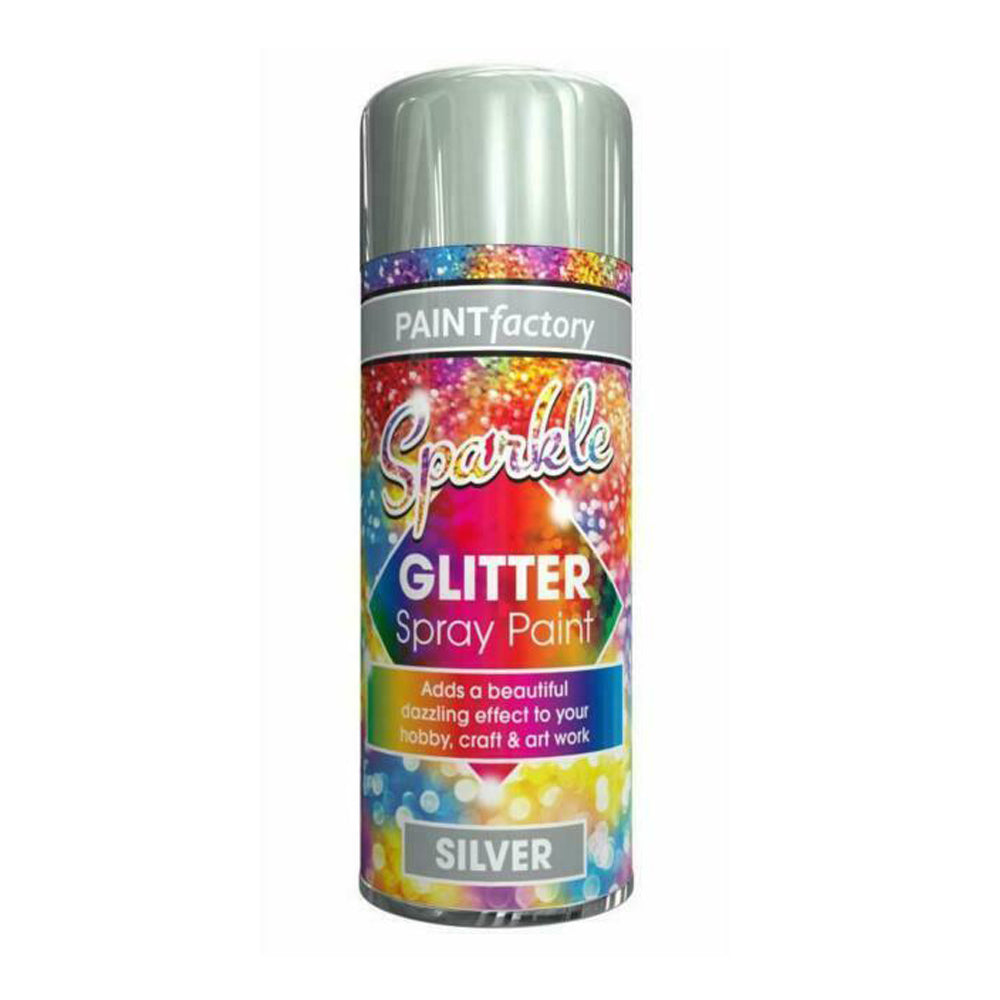Paint-Factory-Glitter-Effect-200ml-Shimmering-Silver-Spray-Paint