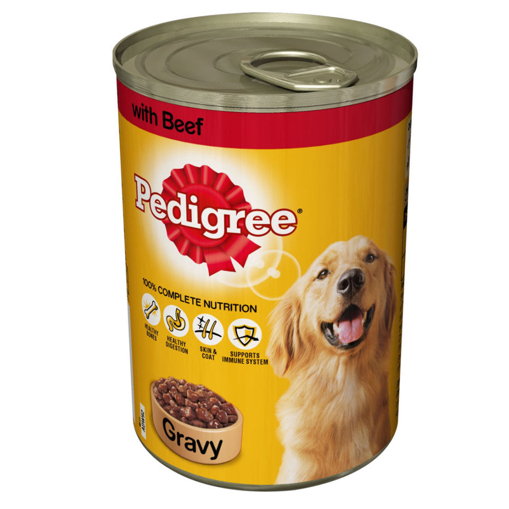 Pedigree-Dog-Tin-with-Beef-in-Gravy-400g