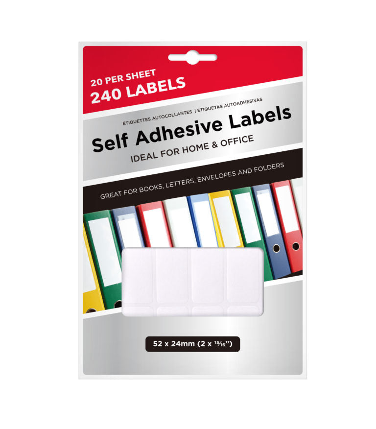 Self Adhesive Label 52x24mm (240pk)