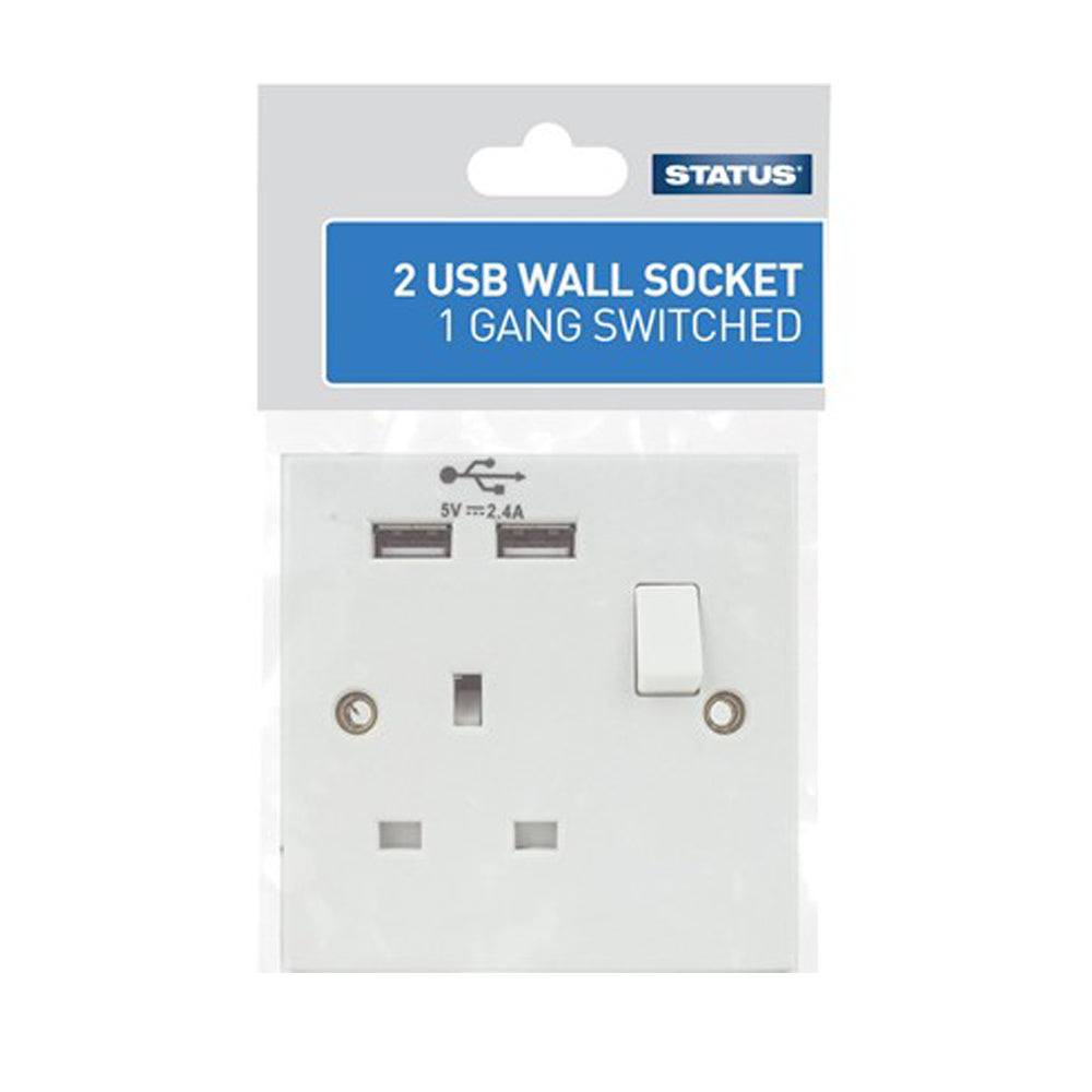 Status-1-Gang-Switched-Wall-Socket-With-2-USB-Ports-Carded