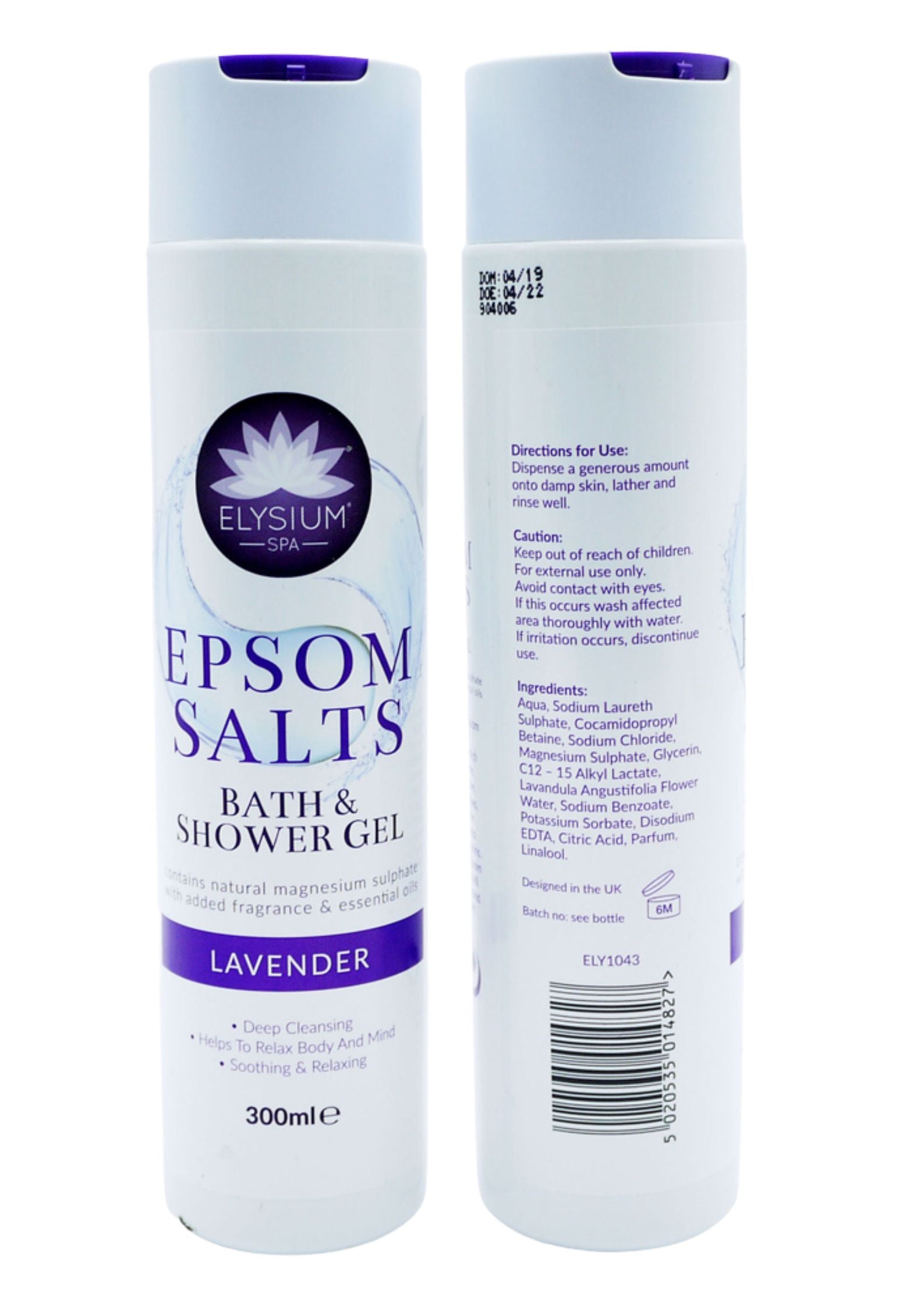 Epsom Salt Bath and Shower Gel Lavender