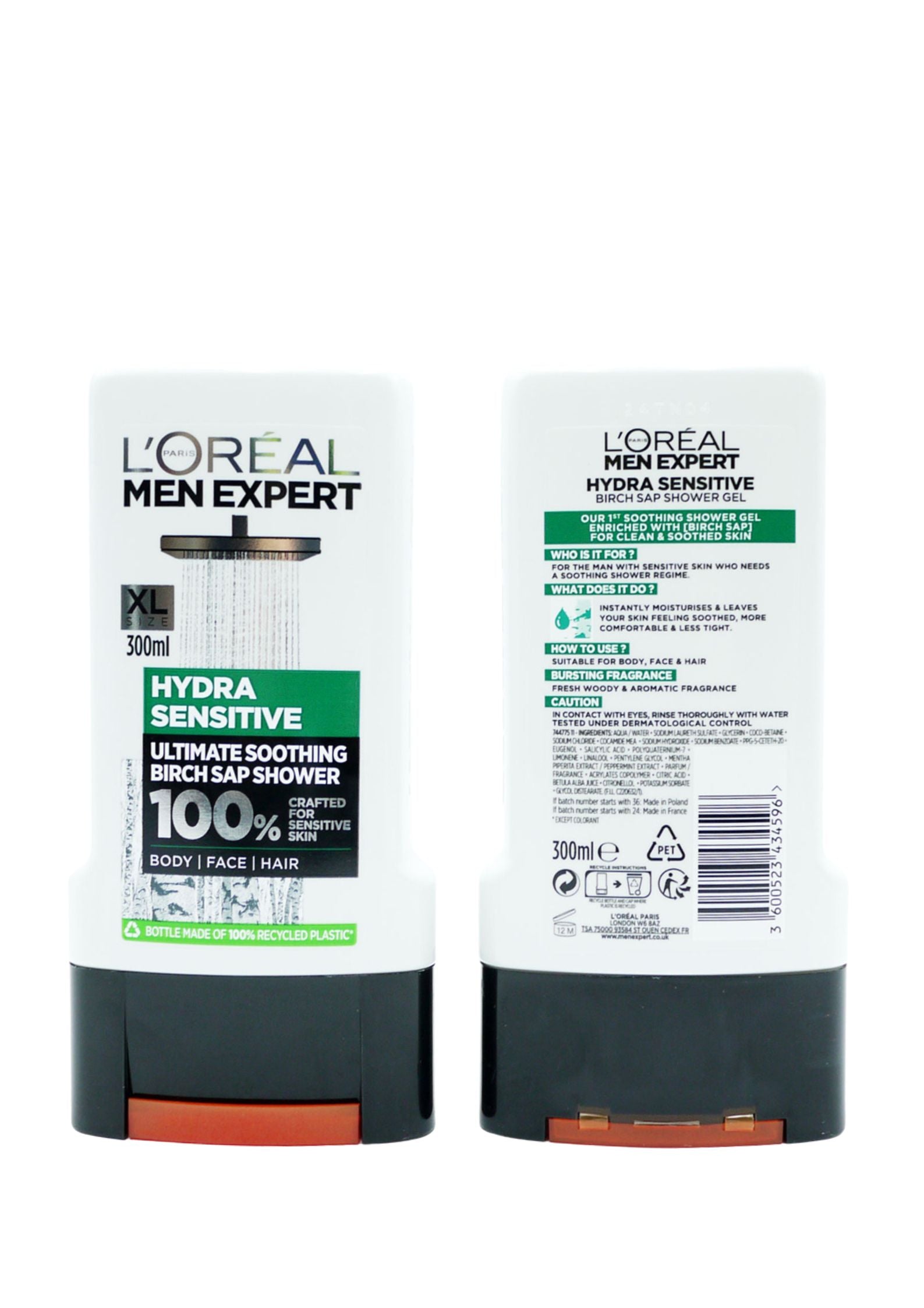 L'Oreal Paris Men Expert Hydra Sensitive Shower Gel 300ml