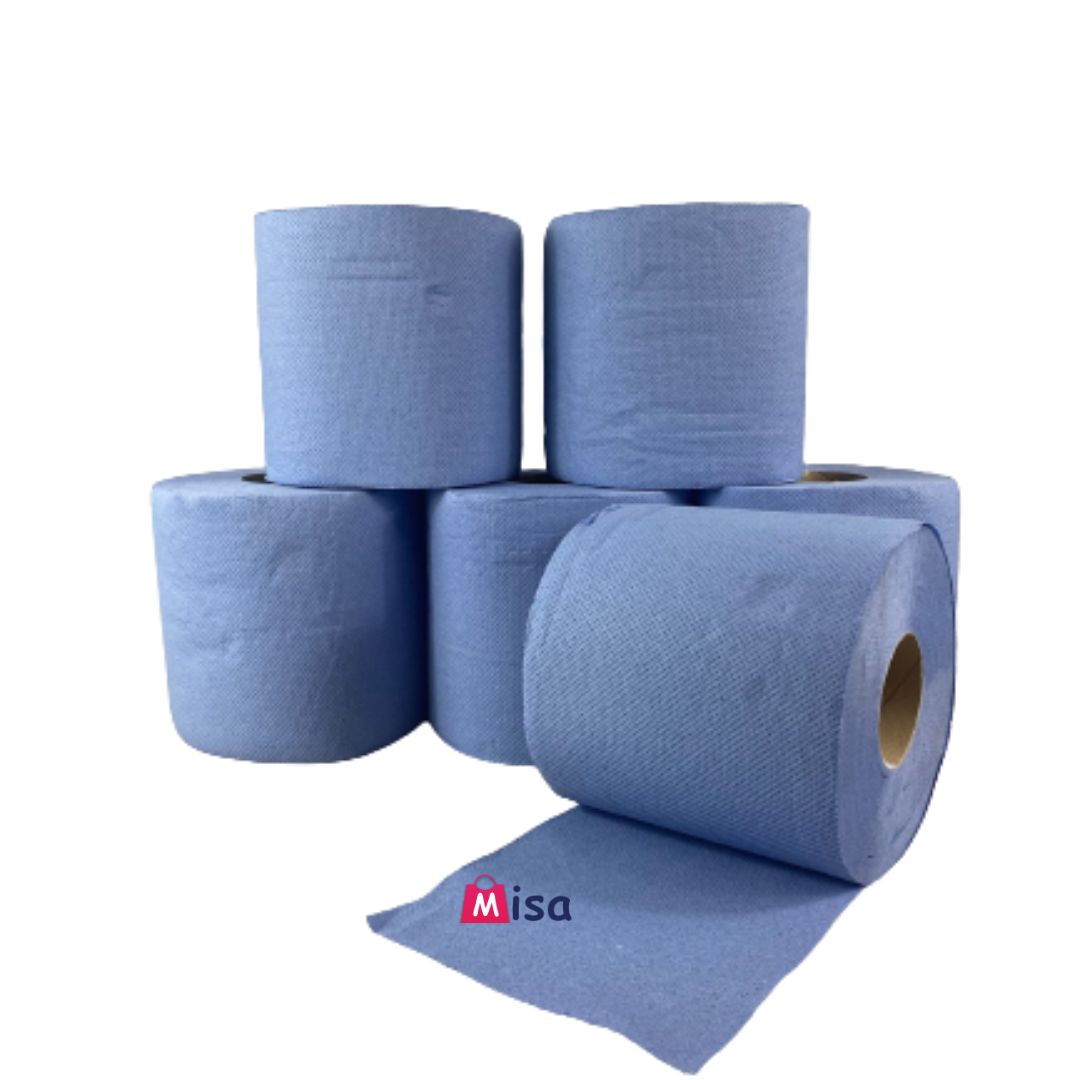 24 Blue Embossed CentreFeed Paper Towels 2 Ply