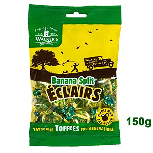 Walkers Banana Split Eclairs Toffees 150g