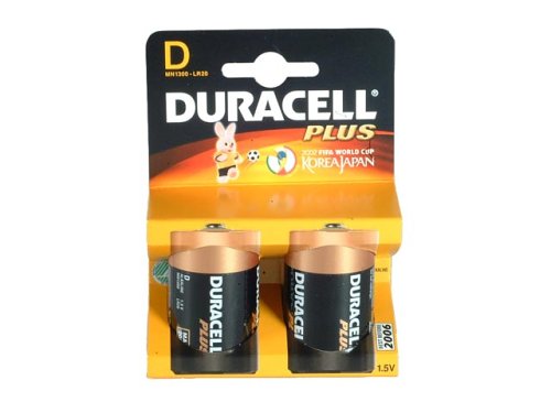 Duracell D Battery  2 pk