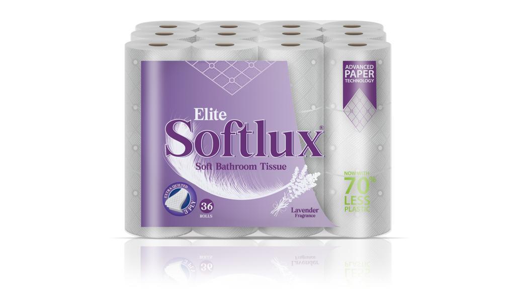 36 Rolls Softlux Quilted 3 Ply Lightly Scented Quality Toilet Tissue Rolls