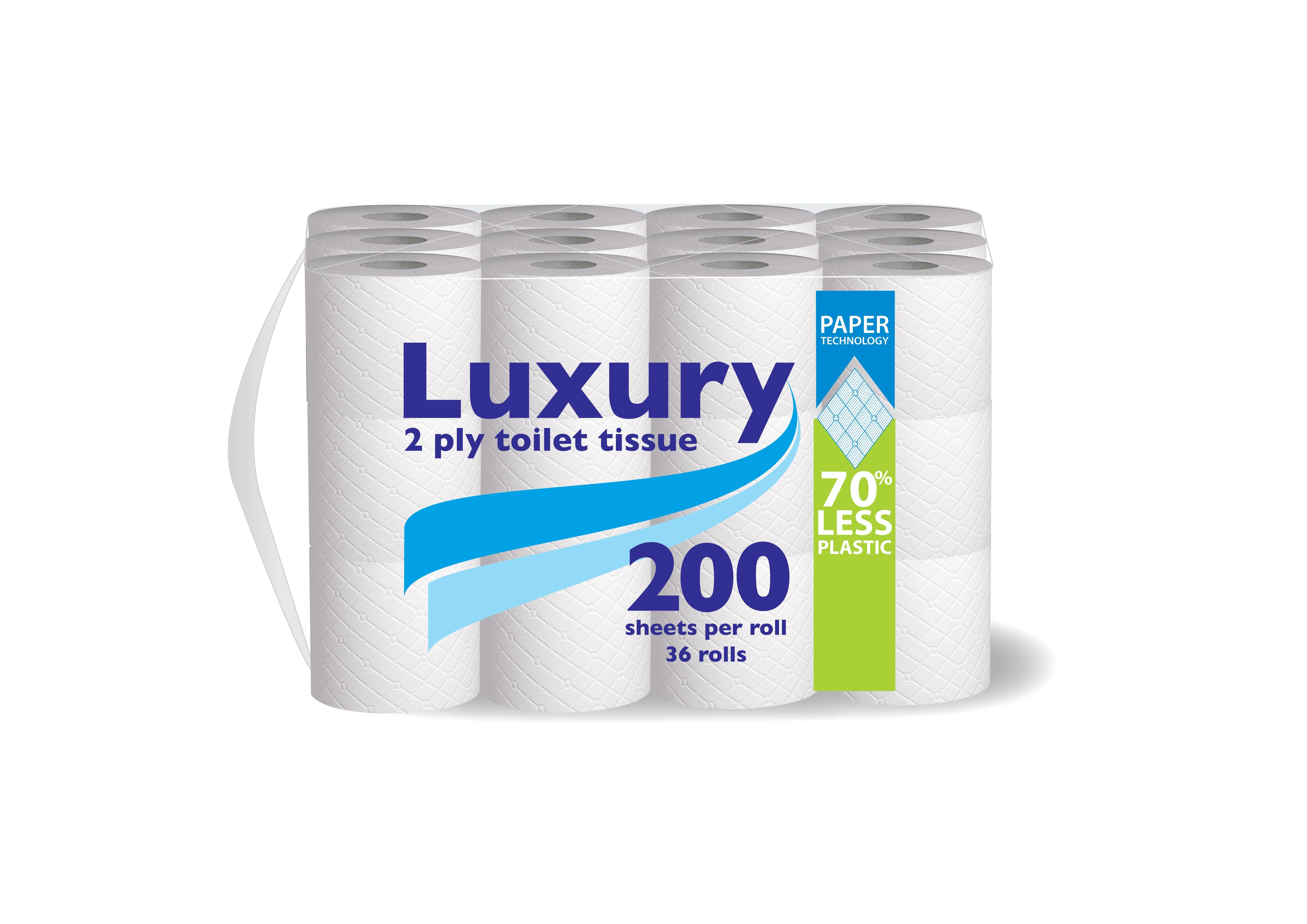 144 Rolls Luxury 28800 Sheets Bathroom Luxury Quilted Toilet Rolls  (4*36pk)
