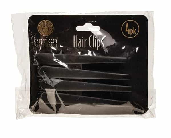 Set Of 4 Black Long Hair Clips